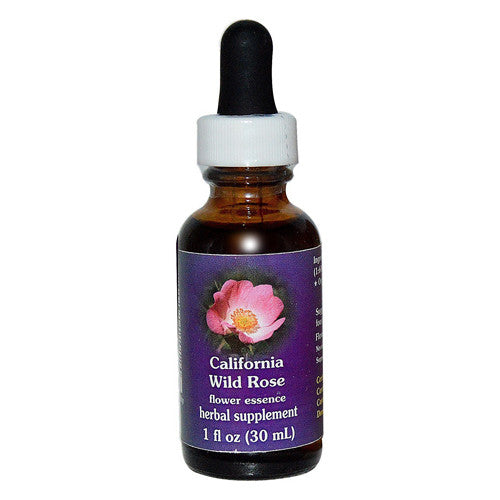 Flower Essence California Wild Rose Herbal Supplement Dropper - 1 Oz
